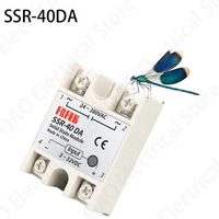 Solid State Relay SSR-40DA 40A Actually 3-32V DC TO 24-380V AC SSR 40DA relay solid state Resistance Regulator