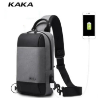 KAKA Brand Men Messenger Bag chest pack Day pack Cross body Back Pack Men's Chest Sling bag for man Antitheft shoulder bag