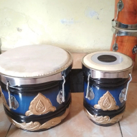 Gendang kendang ketipung dangdut tanpa stand motif ukir