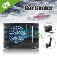12V Adjustable Air Conditioner Electronic Portable for Car 60W Car Cooler Cooling Fan Water Ice Evaporative Security Protection