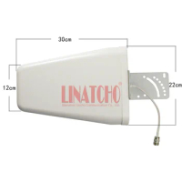 outdoor white full band Log periodic 800-2500MHz 9DB 3G GSM repeater lpda antenna