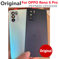 Original Battery Back Glass Cover Housing For OPPO Reno 6 Pro PEPM00 CPH2249 Reno6 Pro 6Pro Case Rear Door Lid Replacement Lens