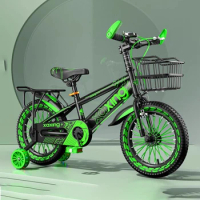 Children Bicycle for Boys 3-6-7-8-10 Years Old Kids Pedal Bike Baby Girls Stroller with Auxiliary Wheel