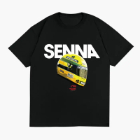 [COD]เสื้อยืดoversize เสื้อยืด FORMULA ONE F1 AYRTON SENNA MCLAREN สำหรับผู้ชาย Unisex T-shirt+ ไมโค