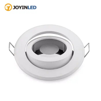Zinc Alloy with Glass Lens IP44 GU10 LED Spotlight Fitting Mounting Frame Round LED GU10 Ceiling Lamps Fixture