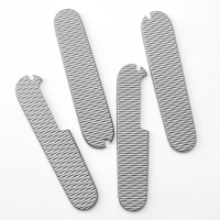 1Pair Knife Handle Patch Titanium Alloy Grips Non-slip security Patch For Victorinox 91MM Swiss Army Folding Knife DIY Accesory