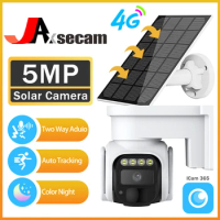 ICam 365 Intelligent 5MP 4G SIM Card Outdoor Security protection Solar PTZ IP Camera Energy Battery CCTV Surveillance Camera