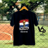 Vando Clothing Kaos FIFA World Cup 2026 Piala Dunia Timnas Negara Pilihan Fans Bola Cotton Combed Be