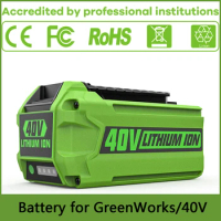 For Greenworks 40V Batteries 4ah/6ah Original Factory Manufacturer Replacement Battery for Lawn Mower Power Tools