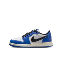 NIKE 耐吉 男女小童休閒鞋-白黑藍 JORDAN 1 RETRO LOW OG (PS)-FQ5436140