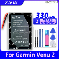 330mAh KiKiss Powerful Battery 361-00139-10 3610013910 For Garmin Venu 2 Venu2 Smart Watch