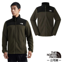 【The North Face】男 輕量保暖刷毛立領外套.休閒夾克_8AYK-BQW 綠色