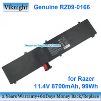 Genuine RZ09-0166 Battery 11.4V 8700mAh For Razer Blade PRO 17 4K F1 2017 RZ09-01662E53-R3U1 RZ09-01663E52 Laptop Battery 99Wh