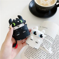 Cute Cartoon Dragon Case for Airpod Pro 1 2 3 pro Bluetooth Earbuds Charging Box Protective Earphone Case Cover for AirPods Pro2