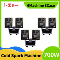 No Duty 1-6PCS Ti Power 700w Cold Spark Machine With flightcase 600W DMX 750W Cold Firework Machine Fountain Stage Spark Machine