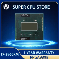 Intel Core I7-2960XM SR02F Processor i7 2960XM notebook Laptop CPU Socket G2 Suitable for HM65 75 76 77 chipset laptop rPGA988B