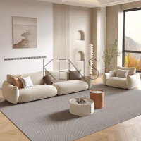 【KENS】沙發 沙發椅 貓抓絨布藝沙發奶油棉花糖現代簡約客廳小戶型組合直排設計師沙發