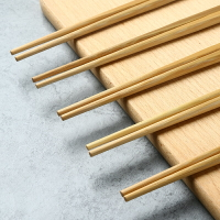 手工特色竹節碳化竹筷子加長火鍋店面館老式防滑筷定制logo刻字