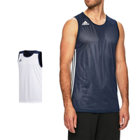Adidas 3G Speed 愛迪達 球衣 深藍 白 雙面穿團體籃球服 球衣 透氣 上衣 刺繡 無袖 背心 DY6594
