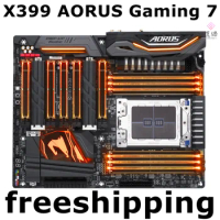 For Gigabyte X399 AORUS Gaming 7 Motherboard 128GB Support Ryzen Threadripper CPU DDR4 X399 Mainboard 100% Tested Fully Work