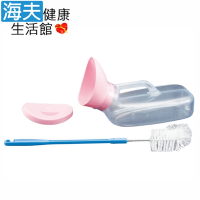 海夫健康生活館 日本淺井 SA透明 女用小便器尿壺 附清潔刷 HEFM-6