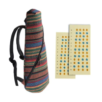 1Pcs Bohemian Ukulele Case Bag For Tenor Ukulele 26 Inch,10Mm Sponge Padded(Tenor) &amp; 2Pcs Ukulele Decals Fretboard Note Decals S
