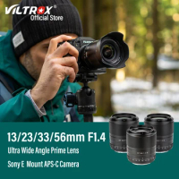 Viltrox 13mm 23mm 33mm 56mm F1.4 for Sony E Lens Auto Focus Portrait Large Aperture APS-C Vlog Lens Sony Mount Camera A6400