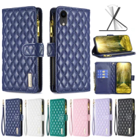 Flip Case For Samsung A52 A52S Plaid Skin Bag Matte Leather Luxury For Galaxy A12 A32 A42 A72 Case Magnetic Phone Cover