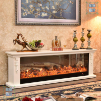歐式壁爐電視櫃實木裝飾櫃壁爐火焰客廳裝飾壁爐