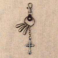 迷你小十字架個性復古鑰匙扣汽車鑰匙掛件包包掛件飾品潮