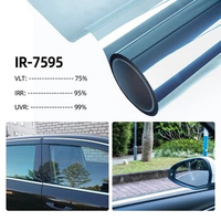 90cmX3m IR95% UV99% Anti-glare UV Protection High Insulation Nano Ceramic Sun Solar Car Front Windscreen Window Tint Film