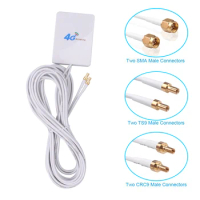 4G TS9 CRC9 SMA Connector LTE Antenna 3G 4G LTE Router External Antenna For Huawei 3G 4G LTE Router Modem 2M Cable