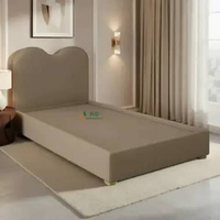 Divan Avella Aesthetic Sandaran Kasur Springbed Modern Rangka Sandaran Kasur Minimalis Bludru 160cm