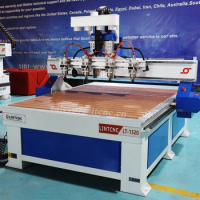Wood Cnc Router 8*4ft 1325 1520 1530 Woodworking Engraving Machine Automatic Furniture Kitchen Cabinet Door Making Machine Price
