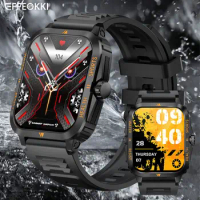 Rugged Military Smart Watch Waterproof Wristwatch Smart Bracelet Outdoor Smartwatch 2024 For Oppo Vivo Android Phone