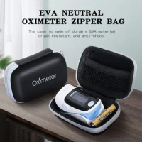 Free Shipping Oximeter Storage Bag Finger Pulse Oximeter Reasonable Layout Powerful Space Protective Case Hard Zipper Holder