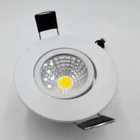 LED Downlight 5W COB Down Light Dimmable COB LED Ceiling Downlights White fixture AC85-265V Free shipping