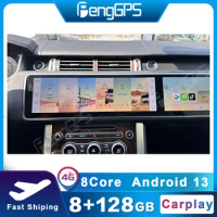 15.5 Inch Dual Screen Interaction Car Radio For Range Rover Executive/Sport Car Multimedia Player CarPlay Auto Navigation GPS BT