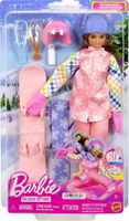 Barbie Careers Snowboarder Doll Wearing Pink Snow Jacket, Pants & Boots with 10+ Accessories Includi