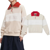 Converse Yotd Half-ZIP Crew 女款 米白紅色 CNY 龍年 限定 長袖 上衣 10026812-A01