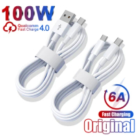Original 100W USB Type C Cable For Samsung S23 S22 Ultra Huawei P30 Pro Xiaomi Redmi 6A Fast Charging Charger Cable Accessories
