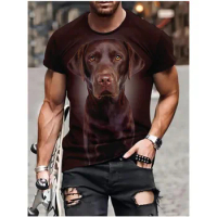 German Shepherd Dog T Shirt 3D Cute Doggy Printed Funny Puppy T-shirt Siberian Husky Tee Shirts Short Sleeve French Bulldog Tops