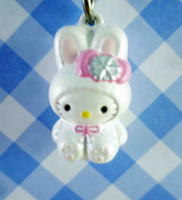 【震撼精品百貨】Hello Kitty 凱蒂貓~KITTY鑰匙圈-YUKI-兔(雪兔北海道)