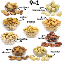 mix nuts 9 in 1 / all 9 nuts in 1 pack / roasted ready to eat Snack