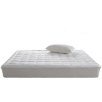 Luxury Hotel Extra Thickness Waterproof Bamboo Mattress Protector Topper Down Alternative Cooling Pillow Top