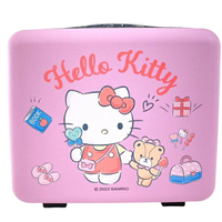 小禮堂 Hello Kitty 手提硬殼旅行化妝箱 (粉小熊款)