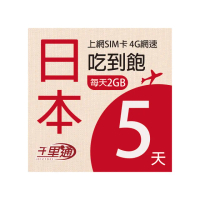 【千里通】日本上網卡5日 10GB上網吃到飽(支援熱點分享 日本網卡 5天10G 4G網速 吃到飽上網SIM卡)
