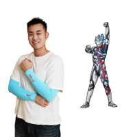 【Mega coouv】超人力霸王聯名款 高爾夫防曬袖套 成人款(超人力霸王 布雷薩 涼感袖套)