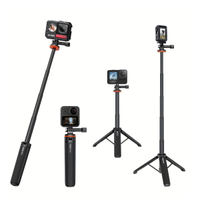 【中壢-水世界】VRIG TP-08 GoPro Action 通用【伸縮 自拍桿三腳架】桌上型 三腳支撐架 附螺絲【中壢-水世界】
