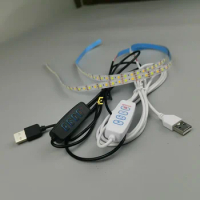 USB Light Coated with Dual Color Temperature 2835 5V LED with Variable Three Color Infinite Dimming Light Strip